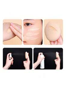 Real Techniques RT Miracle Complexion Sponge (Set Of 2) Makeup Blender Sponge For Powders, Creams, And Liquids - Orange - Orange - View 3