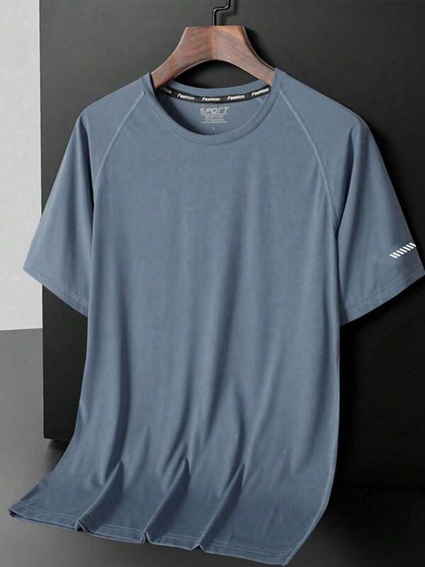 Boyfriend Style Men's Summer Fashionable Casual Sports Ice Silk T-Shirt