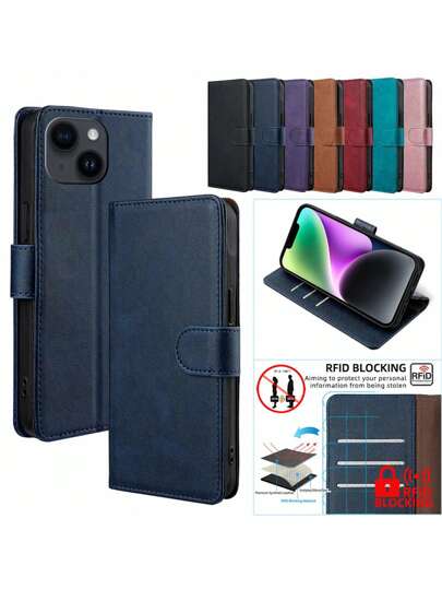 keyunfei غلاف محفظة جلد PU أزرق مع حامل بطاقات وحجب RFID، مقاوم للسقوط، متوافق مع آيفون 16/15/14/13/12/11/برو/X/XS/ماكس/XR/8/7 بلس/SE، 5G 2022 2023، جالكسي A56/A36/A26/A16/A55/A35/A25/A15/A05/A54/A34/A24/A14/A04/A04E/S22/S23/24/25 أولترا، متوافق مع هونر، متوافق مع ريدمي، متوافق مع بوكو، متوافق مع بكسل9A، متوافق مع موتورولا، متوافق مع هونر 90 لايت، متوافق مع أوبو