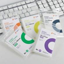 50入組透明無酸照片卡全息保護套，適用於橫幅相簿和文件夾 (3/4/5/6/7吋) - 紫色 - 查看 7