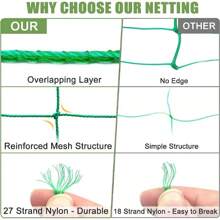 Red de jardín de nailon de alta calidad, red para plantas trepadoras de flores de enredadera de campanilla de la mañana, soporte para plantas de pepino