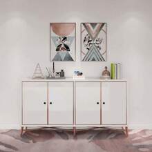 4入組歐式風格蘑菇形單孔拉手，圓形現代簡約抽屜旋鈕，適用於各種抽屜和衣櫃 - 黑色 - 查看 2