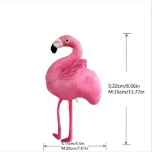 逼真的火烈鸟毛绒玩具柔软毛绒填充动物火烈鸟枕头卡哇伊毛绒房间装饰儿童生日礼物圣诞礼物