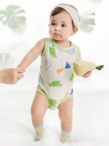mini bala Summer Newborn Lightweight Breathable One-Piece Clothes Baby Skin Friendly Rompers Crawling Clothes