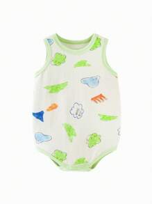 mini bala Summer Newborn Lightweight Breathable One-Piece Clothes Baby Skin Friendly Rompers Crawling Clothes