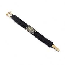 1 Pc Of Survival Paracord Bracelet With Camouflage Design And USA Flag Decor - Perfect Father's Day Gift For Men, Outdoor Enthusiasts, And Military Personnel