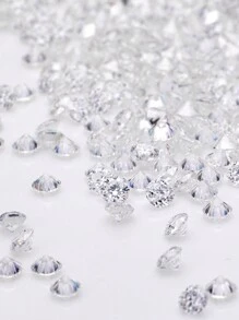 1pc Small Size 0.8-2.9mm Round VVS Moissanite D Color Loose Diamond For Side Stone Setting - Super White D Color - View 2