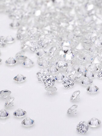 1pc Small Size 0.8-2.9mm Round VVS Moissanite D Color Loose Diamond For Side Stone Setting