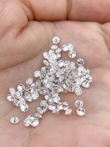 1pc Small Size 0.8-2.9mm Round VVS Moissanite D Color Loose Diamond For Side Stone Setting - Super White D Color - View 5