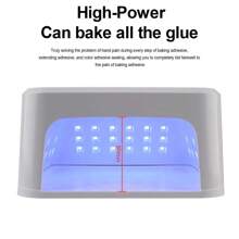 LIMEGIRL 45颗LED灯珠钻石美甲灯，凝胶指甲油固化LED紫外线灯，带4种定时设置、自动感应液晶显示屏，专业美甲沙龙工具配件