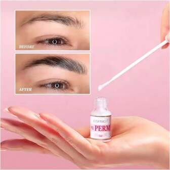 Iconsign 眉毛提升套装，眉毛层压套装，不含溴酸钠，含烫发和固定溶液，升级配方，适用于沙龙和家庭使用