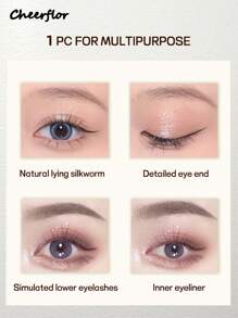 CHEERFLOR Eyeliners - #3 hitam - View 4