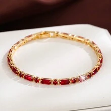 1pc Simple & Fashionable Colorful Cubic Zirconia Bracelet - Bracelet - View 20