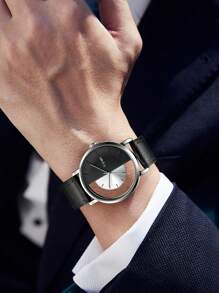 1 条 TOMI 男士简约时尚透视下半皮带，适合日常生活、节日、返校、万圣节 - 銀色 - 查看 3