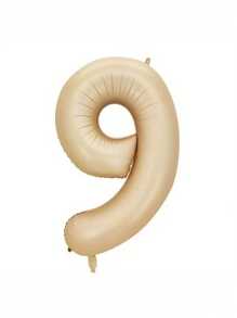 1pc Number Design Balloon, 32 Inch Number Balloon For Birthday Party