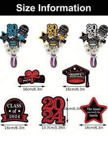 30g/Set Large Capacity Black And Red Decoration For Graduation Party. Festive Table Decoration With Multicolored Confetti For University Graduation And Birthday Celebrations. Five-Color Confetti Popular With Graduates And 2024 Graduation Confetti. - Confetti - View 7