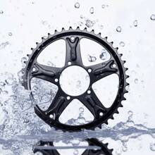 Plato de cadena de bicicleta eléctrica GUSTAVO para motor Bafang G340 BBS01 BBS02B de 250W 350W 500W 750W con modelos opcionales de 44T 46T 48T para motor MidDrive - Negro - Ver 12