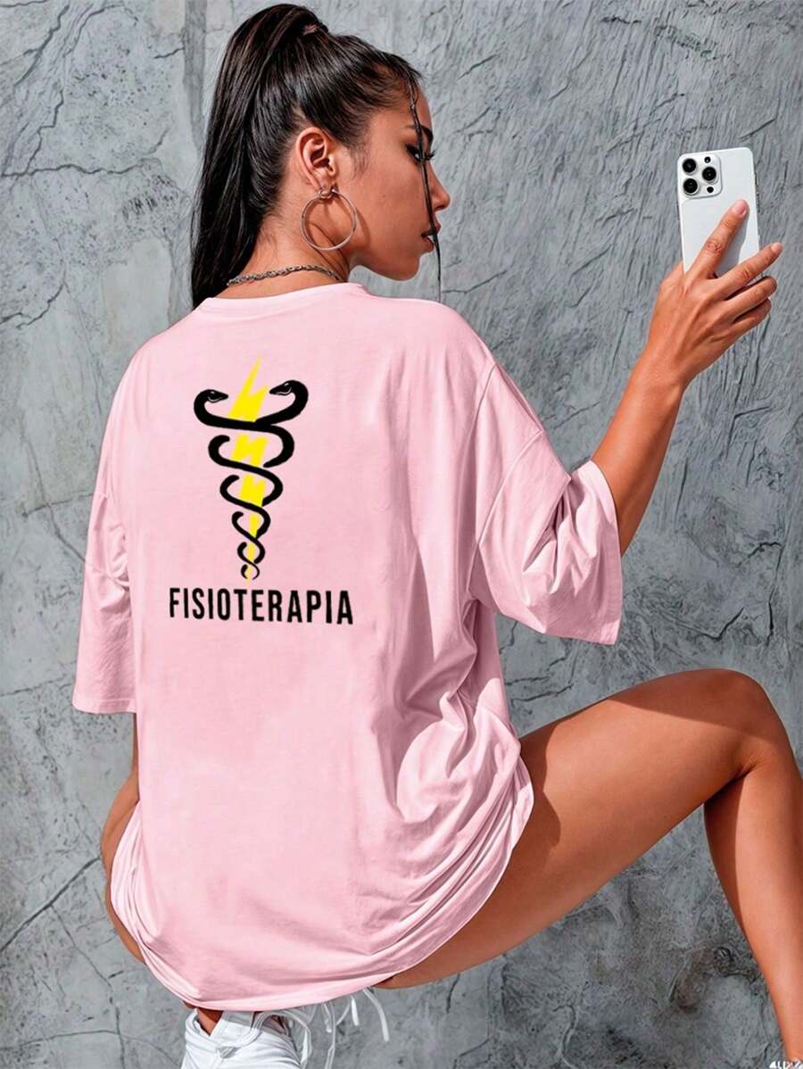 Women T-Shirts - 淺粉色 - 查看 1