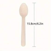 50pcs Fork + 25pcs Knife + 25pcs Spoon Disposable Wooden Cutlery Set, -Friendly Utensils For Wedding Party, BBQ, Home Kitchen,Christmas