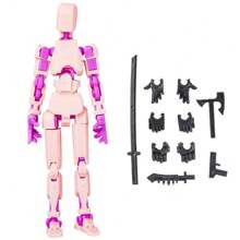 動畫機器人擬人化動作人偶13號幸運機器人13號擬人化行動玩具T13行動人偶3D列印多節可動Nova 13行動人偶玩具多種顏色 - 均碼 - 查看 21