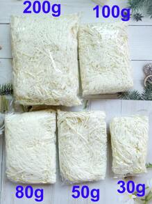 1pack 30g/50g/100g/200g/500g Colorful Raffia Shreds Paper Filler, Nest Grass, Suitable For Wedding Favor Boxes, Gift Boxes Packaging Valentine Day - Beige - View 8