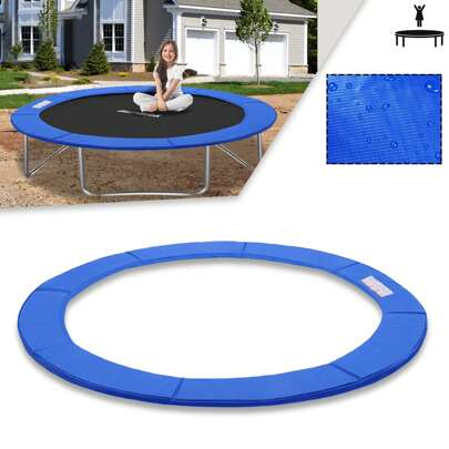 LILIIN Ø244cm / 305cm / 366cm osłony krawędziowe do trampolin niebieska / kolorowa odporna na rozdarcia osłona sprężyny odporna na promieniowanie UV ochrona krawędzi mata bezpieczeństwa trampoliny ogrodowe akcesoria do trampolin do fitnessu