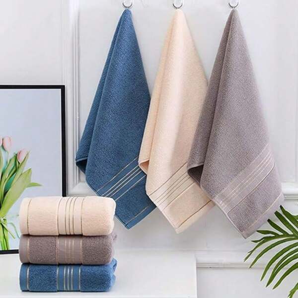 1 pieza Toallas de mano para baño, toallas faciales, conjunto de toallas de mano esponjosas súper suaves y muy absorbentes decorativas para gimnasio, ducha, hotel, spa 73*33cm