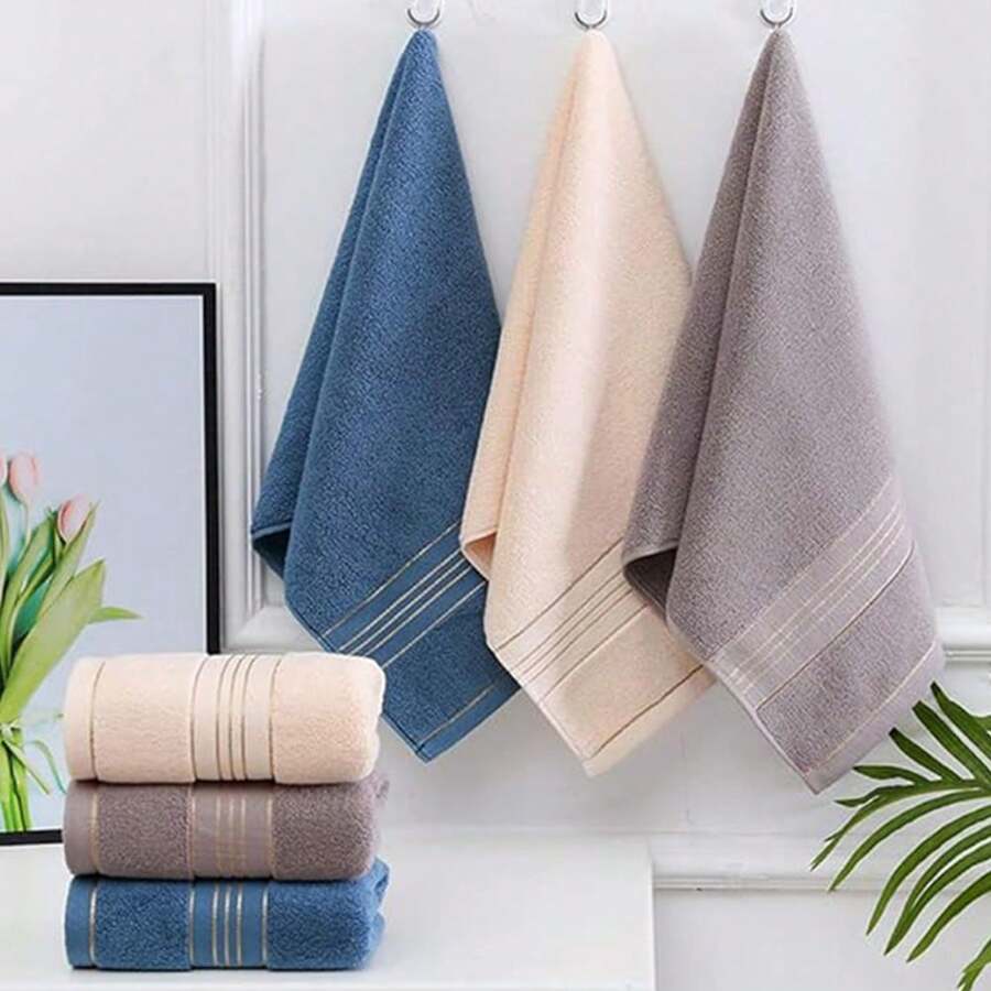 1pc Hand Towels For Bathroom, Face Towels, Plush Hand Towels Super Soft Highly Absorbent Decorative Hand Towel Set For Gym, Shower, Hotel, Spa 73*33cm,School,Back To School,Travel,Travel Essentials,Home Essentials,Towel,Skin Care