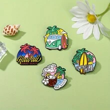 時尚優雅的高級感滴油電鍍合金胸針，適合日常佩戴的完美禮物 - brooch - 查看 5