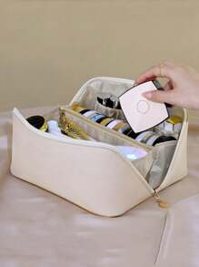 Túi đựng mỹ phẩm tùy chỉnh, Túi đựng mỹ phẩm thiết kế khóa kéo miệng rộng, Túi trang điểm tái sử dụng, Túi đựng đồ vệ sinh cá nhân, Hộp đựng, Vật dụng cần thiết khi đi du lịch, Vật dụng cần thiết khi đi du thuyền, Vật dụng cần thiết khi ở ký túc xá, Quà tặng cho phù dâu, Quà tặng cho mẹ, Quà sinh nhật, Quà tặng cho bạn bè và giáo viên, Trang trí nhà cửa, Trang trí phòng tắm, phòng khách, phòng ngủ, Hộp đựng đồ trong phòng tắm, Hộp đựng trang sức, Hộp đựng mỹ phẩm, Hộp đựng mỹ phẩm di động, Đa chức năng, Linh hoạt, Dung tích lớn, Nhẹ, Tiện dụng, Có thể gấp gọn, Thực tế, Đa năng, Thời trang, Đơn giản, Tối giản, Phong cách nghỉ dưỡng/Kỳ nghỉ, Giải trí, Cơ bản, Màu hồng đậm, Cá nhân hóa, Độc đáo, Sản phẩm tùy chỉnh, Thời trang mùa đông, Quà Giáng sinh/Ngày lễ, Quà tặng cá nhân hóa cho phụ nữ, Túi đựng đồ vệ sinh cá nhân, Quà tặng lý tưởng cho bạn gái, Gia đình, Trẻ em, Màu hồng cho bé gái, Kỷ niệm, Giáng sinh, Kỳ nghỉ/Kỳ nghỉ, Trường học, Hoạt động ngoài trời/Dã ngoại/Du lịch/Leo núi/Sân v - trắng - Xem 8