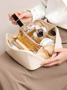 Túi đựng mỹ phẩm tùy chỉnh, Túi đựng mỹ phẩm thiết kế khóa kéo miệng rộng, Túi trang điểm tái sử dụng, Túi đựng đồ vệ sinh cá nhân, Hộp đựng, Vật dụng cần thiết khi đi du lịch, Vật dụng cần thiết khi đi du thuyền, Vật dụng cần thiết khi ở ký túc xá, Quà tặng cho phù dâu, Quà tặng cho mẹ, Quà sinh nhật, Quà tặng cho bạn bè và giáo viên, Trang trí nhà cửa, Trang trí phòng tắm, phòng khách, phòng ngủ, Hộp đựng đồ trong phòng tắm, Hộp đựng trang sức, Hộp đựng mỹ phẩm, Hộp đựng mỹ phẩm di động, Đa chức năng, Linh hoạt, Dung tích lớn, Nhẹ, Tiện dụng, Có thể gấp gọn, Thực tế, Đa năng, Thời trang, Đơn giản, Tối giản, Phong cách nghỉ dưỡng/Kỳ nghỉ, Giải trí, Cơ bản, Màu hồng đậm, Cá nhân hóa, Độc đáo, Sản phẩm tùy chỉnh, Thời trang mùa đông, Quà Giáng sinh/Ngày lễ, Quà tặng cá nhân hóa cho phụ nữ, Túi đựng đồ vệ sinh cá nhân, Quà tặng lý tưởng cho bạn gái, Gia đình, Trẻ em, Màu hồng cho bé gái, Kỷ niệm, Giáng sinh, Kỳ nghỉ/Kỳ nghỉ, Trường học, Hoạt động ngoài trời/Dã ngoại/Du lịch/Leo núi/Sân v - trắng - Xem 3