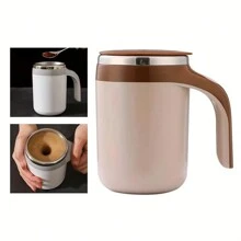 1 pieza Taza con agitador automático, taza de café eléctrica multifunción, taza de acero inoxidable con rotación magnética, taza para leche - multicolor - Ver 7