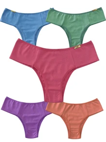 Women Thongs - 彩色 - 查看 4