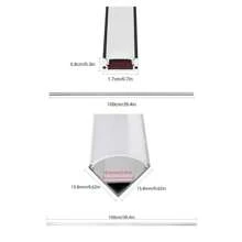 6 Pack LED Aluminium Channel Profile 3.3ft Extrusion Diffuser Strip Lights Cover - White - View 4