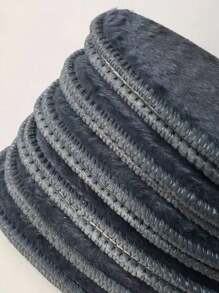 2PCS Imitation Rabbit Fur Insoles Men And Women Thickened And Padded Warm Heating Insoles Sweat Comfortable Winter Insole Sub - Grey - View 2