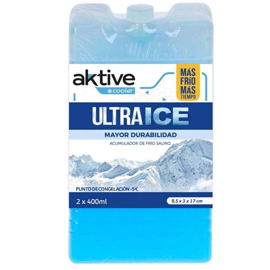 Accumulateur de froid physiologique 400 ml Aktive Cooler 9,5 x 17 cm en pack de 2 (Color Baby 52845) - Multicolore - Voir 1