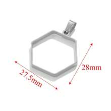 5pcs 304 Stainless Steel Geometric Silicone Mould Phantom Frame Tray Border Mould UV Resin Mold Pendant DIY Jewelry Accessories Pendant - Pendants - View 21