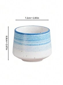 1 pieza Taza de café de cerámica vintage y rústica, taza de cerámica creativa pintada a mano, taza para café con leche helado americano, taza para té gongfu, taza de agua de vuelta al colegio