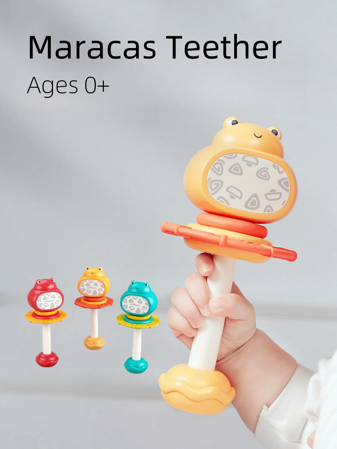 Ages 03 Maracas Baby Teething Toys, Rattle Baby Teether Toy, Material
