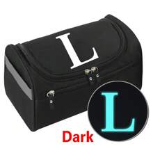 Mężczyźni Biznes Przenośny Suwak Schowek Podróżny Suchy I Mokry Separacja Przybory toaletowe Organizator Kobiety Świecący w nocy Nadruk z napisem Torebki do Makijażu Wiszące Wodoodporny Wysoka pojemność Torba na pranie Czarny Torebki do Makijażu Tworzenie Organizator Kosmetyki (Makijaż) Przechowywanie Torba na kosmetyki Torba na pranie - Czarne - Zobacz 11