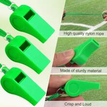 6/12 Stück/Packung zufällige Farbe Plastik Pfeifen Halsbänder Schule Fußball Sport Cheerleading Pfeifen Trainings Fußball Pfeifen Schiedsrichter Pfeifen