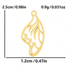 5 szt. Prosty styl hip-hopowy Wisior ze stali nierdzewnej 304 w kształcie serca i cierni DIY Akcesoria do wyrobu biżuterii, platerowany próżniowo 18K, na bransoletki, naszyjniki, kolczyki