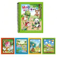 Ảo thuật Nước Vẽ Sách Với Dày hơn , Bức tranh Bộ Với Bút mực Và Nước Hấp thụ Trang tính , Nhiều màu - Thiên đường gấu trúc - Xem 1