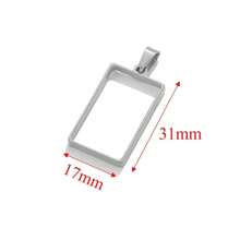 5pcs 304 Stainless Steel Geometric Silicone Mould Phantom Frame Tray Border Mould UV Resin Mold Pendant DIY Jewelry Accessories Pendant - Pendants - View 23