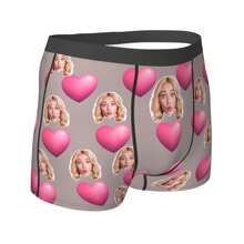 Ropa interior personalizada y divertida para hombre, novio o esposo - Calzoncillos tipo bóxer con foto personal como regalo del Día de San Valentín para él