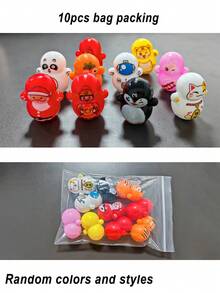 Conjunto de juegos de mesa con muñecas en miniatura de 90/un total de 70/20/10 piezas en estilos y colores aleatorios, juguete de plástico para adultos con juego de mini pelota de roly-poly, juguetes de presión para las puntas de los dedos y juegos interactivos para fiestas - Multicolor - Ver 4