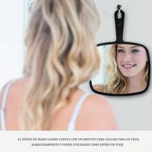 Personal Makeup Mirrors Home Decor Back To School Room Decor School Supplies - Black - View 4