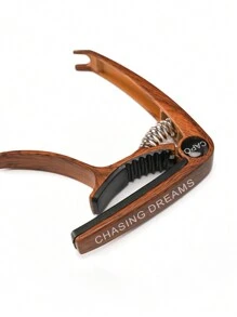 Capo per chitarra folk in lega di zinco personalizzato con plettro inciso e messaggio personalizzato, regalo di compleanno, regalo della Festa del Papà per chitarrista, San Valentino, decorazione di San Valentino