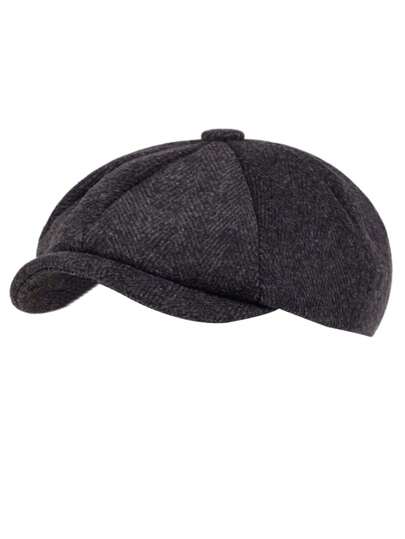 قبعة رجالية مسطحة بنمط موجة، قبعة رجالية عارضة خارجية مناسبة للسفر في الربيع والخريف