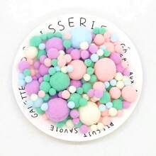 Macaron Mix Pompoms Fur Balls Fluffy Soft Pom Pom 10/15/20/25/30mm Multicolor Pompones Fur Ball High-Elastic PomPom Creative Craft Supplies